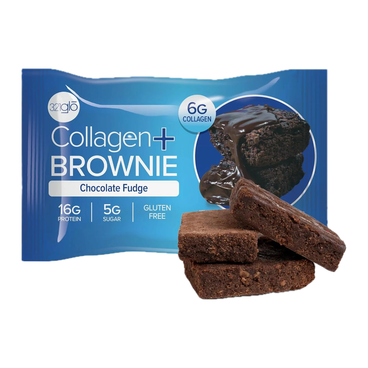 12 Pack Brownie de Chocolate + Colágeno by 321GLO
