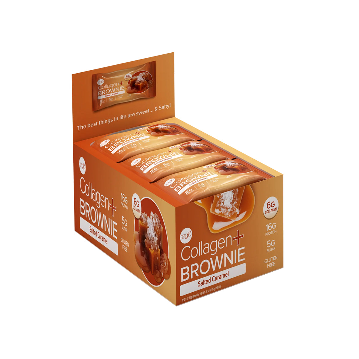 12 Pack Brownie de Chocolate + Colágeno by 321GLO