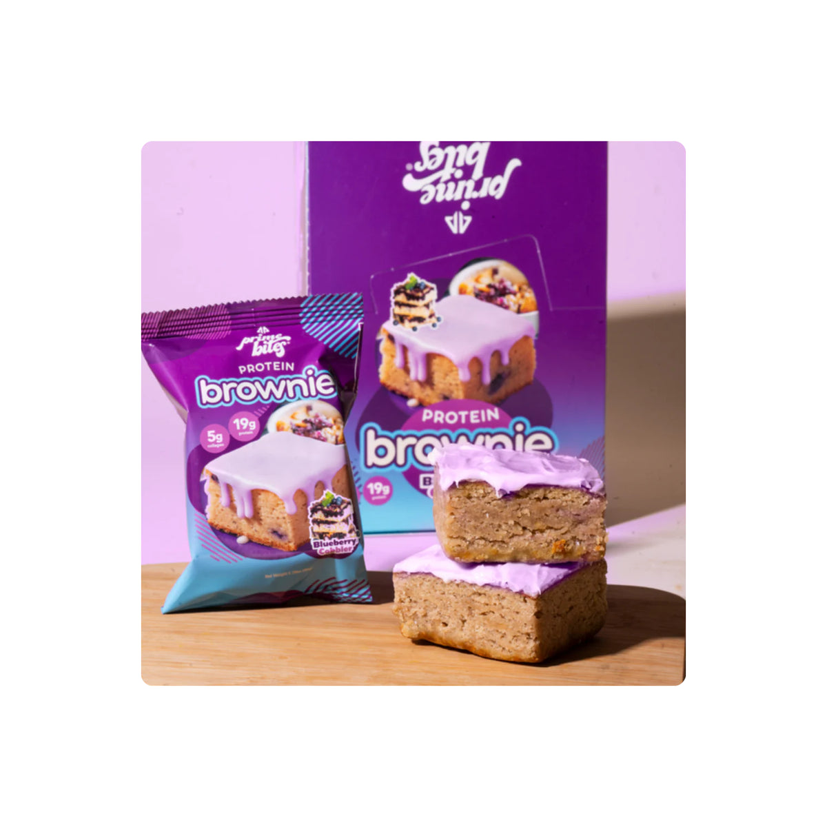 12 Pack Prime Bites Brownie de Proteina + Colágeno by ALPHAPRIME