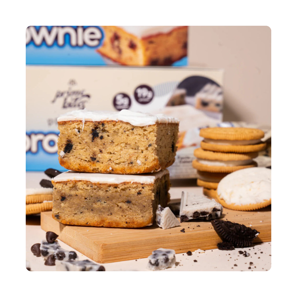 12 Pack Prime Bites Brownie de Proteina + Colágeno by ALPHAPRIME