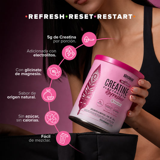 Creatina + Electrolitos Refresher by BIRDMAN