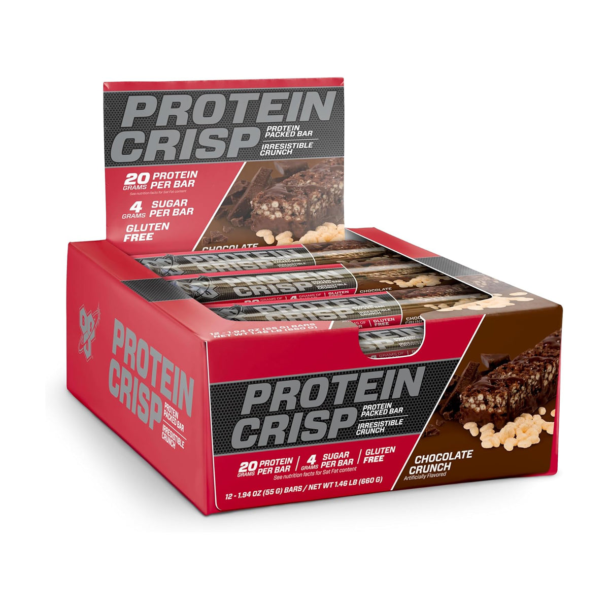 12 Pack Barra de Proteina Crisp by BSN