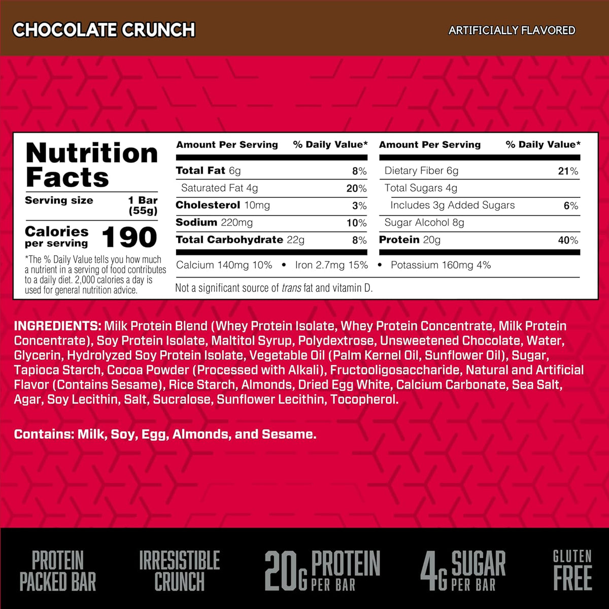 12 Pack Barra de Proteina Crisp by BSN