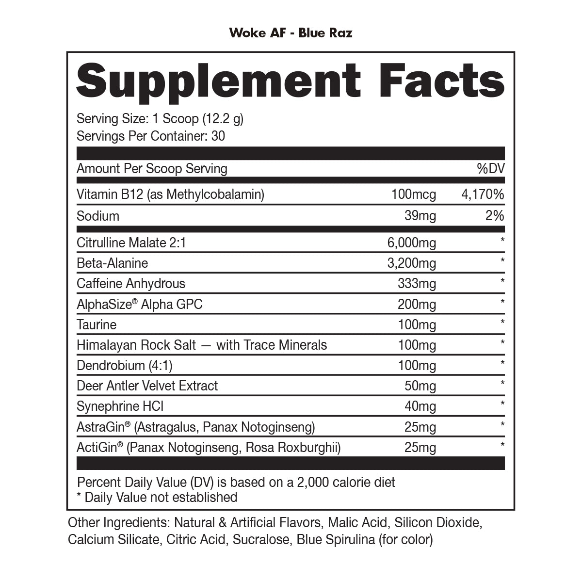 WOKE AF 30 Servicios by BUCKED UP