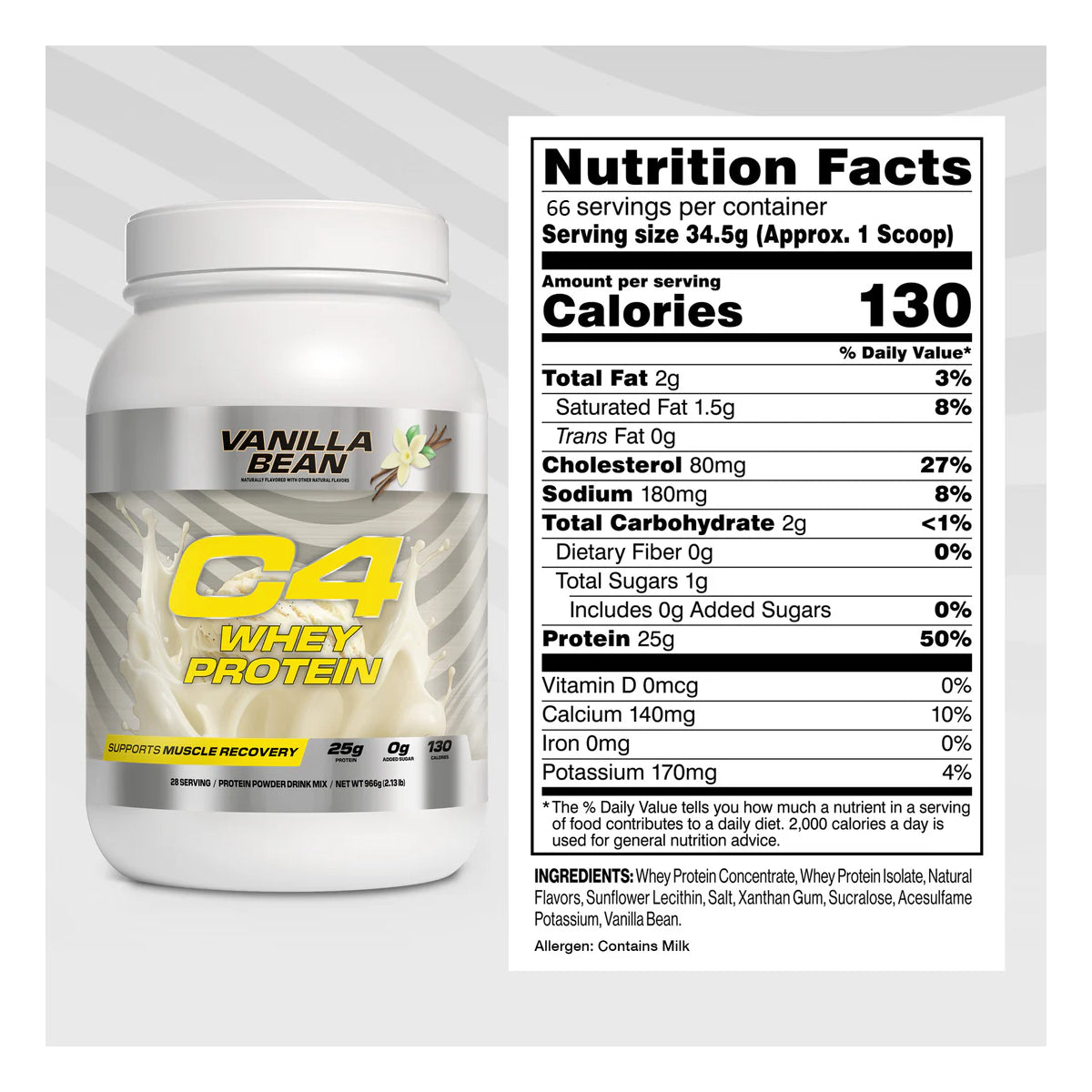 Proteina C4 WHEY 66 Servicios by CELLUCOR