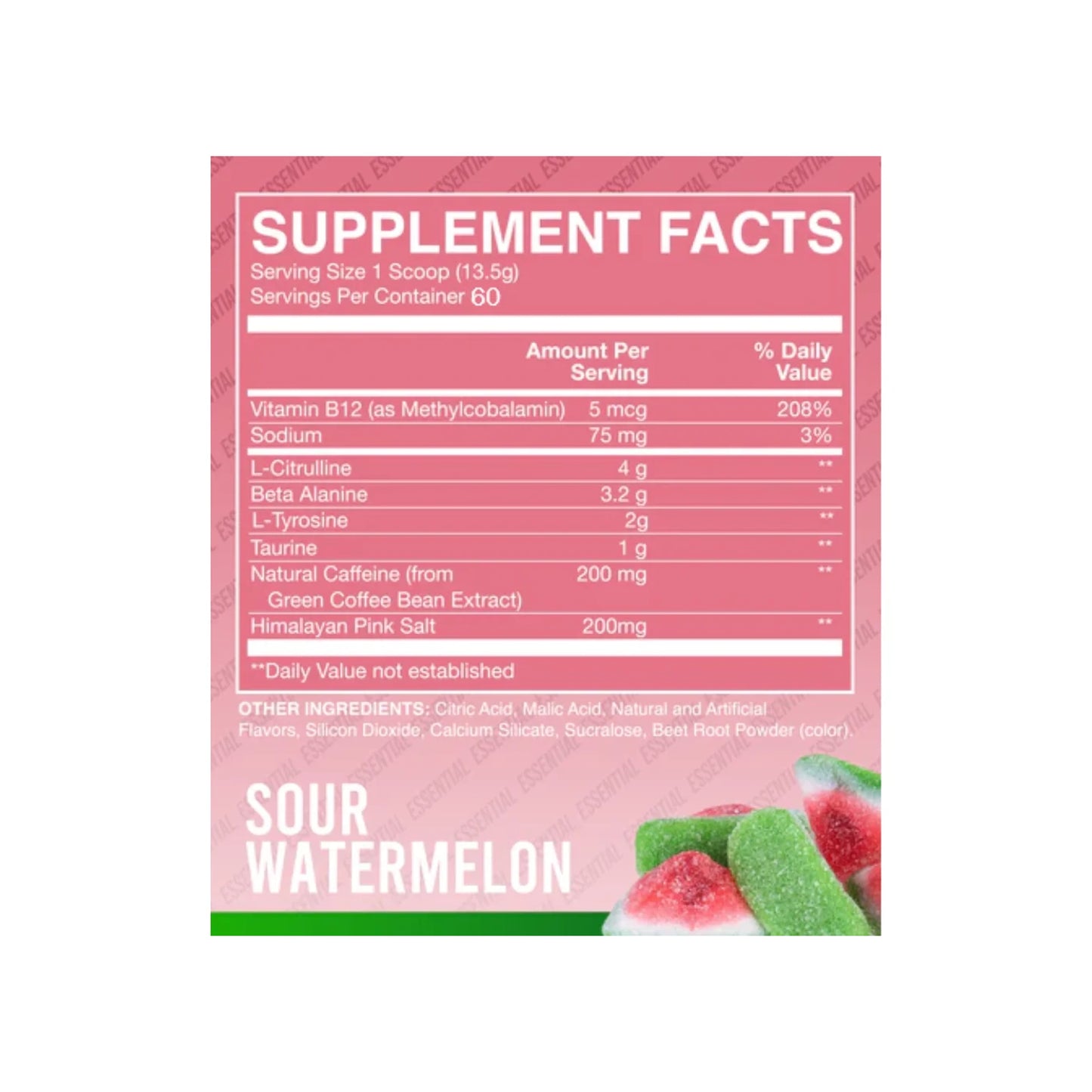 CBUM Essential Pre Entreno 60 Servicios by RAW