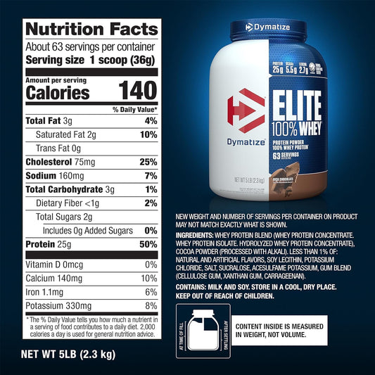 Proteína ELITE WHEY 5 LBS by DYMATIZE