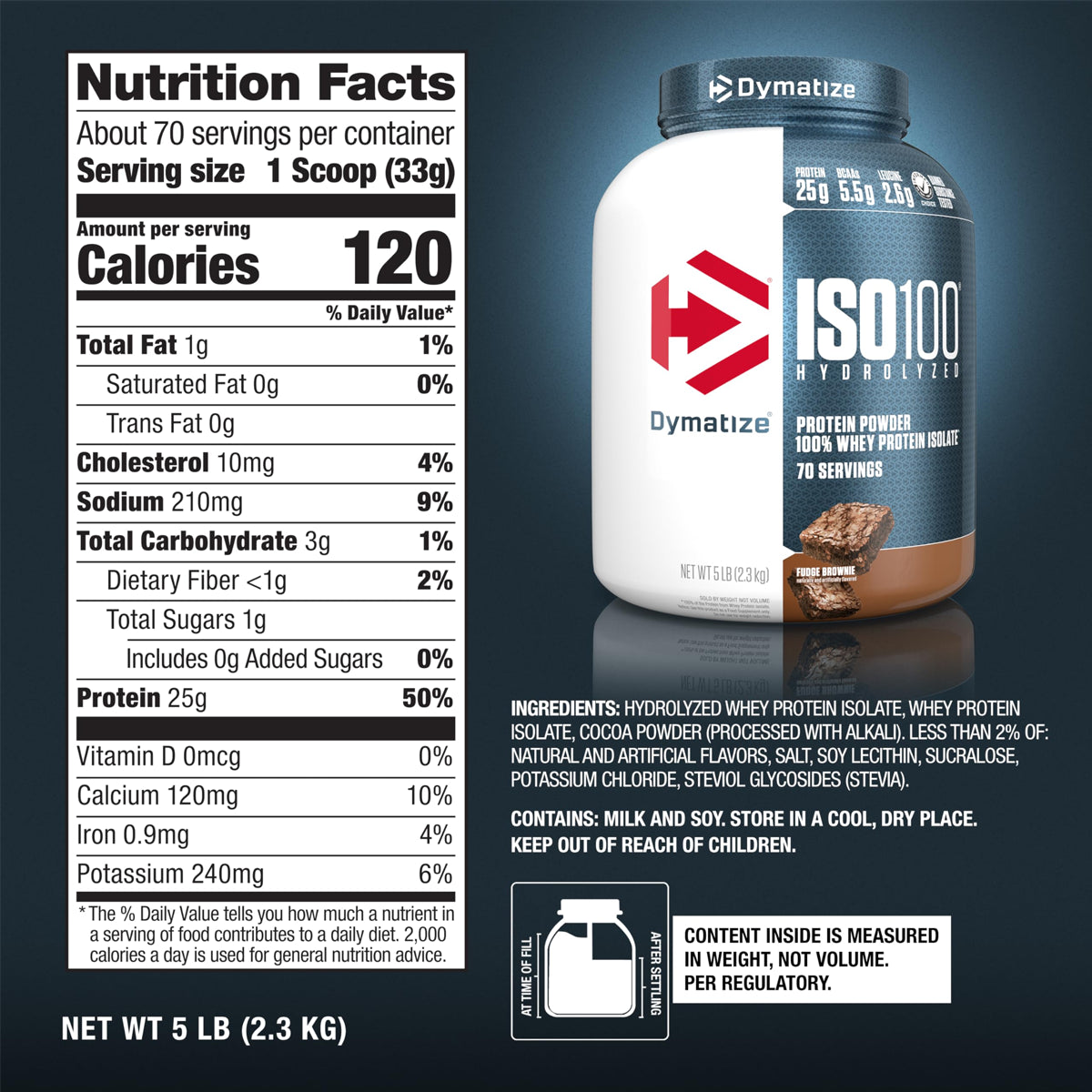 Proteina ISO100 5 LBS by DYMATIZE