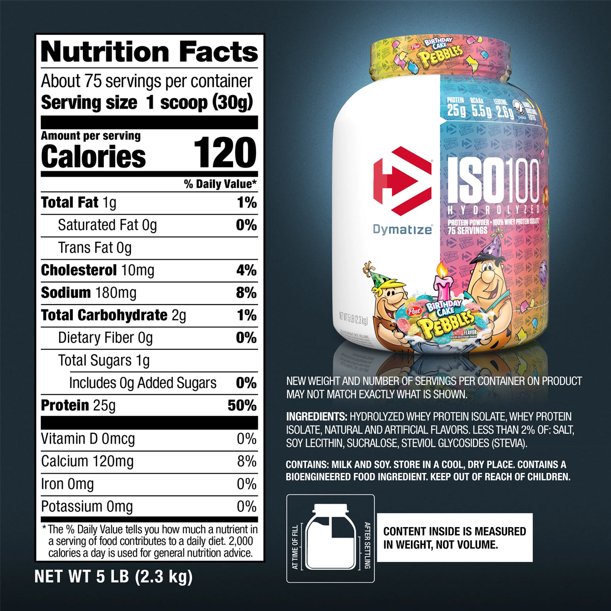 Proteina ISO100 5 LBS by DYMATIZE