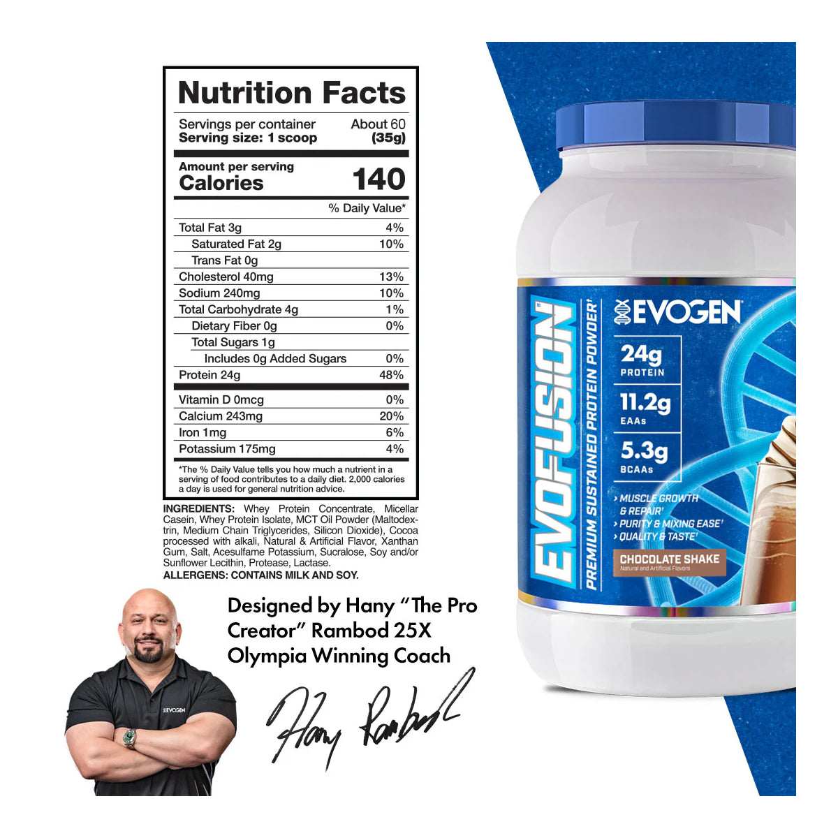Proteina Evofusion 4 Lbs aprox by EVOGEN