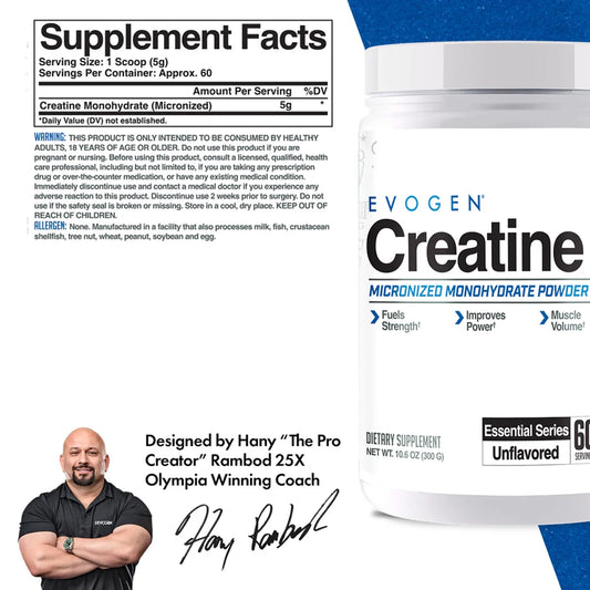Creatina 60 Servs by EVOGEN