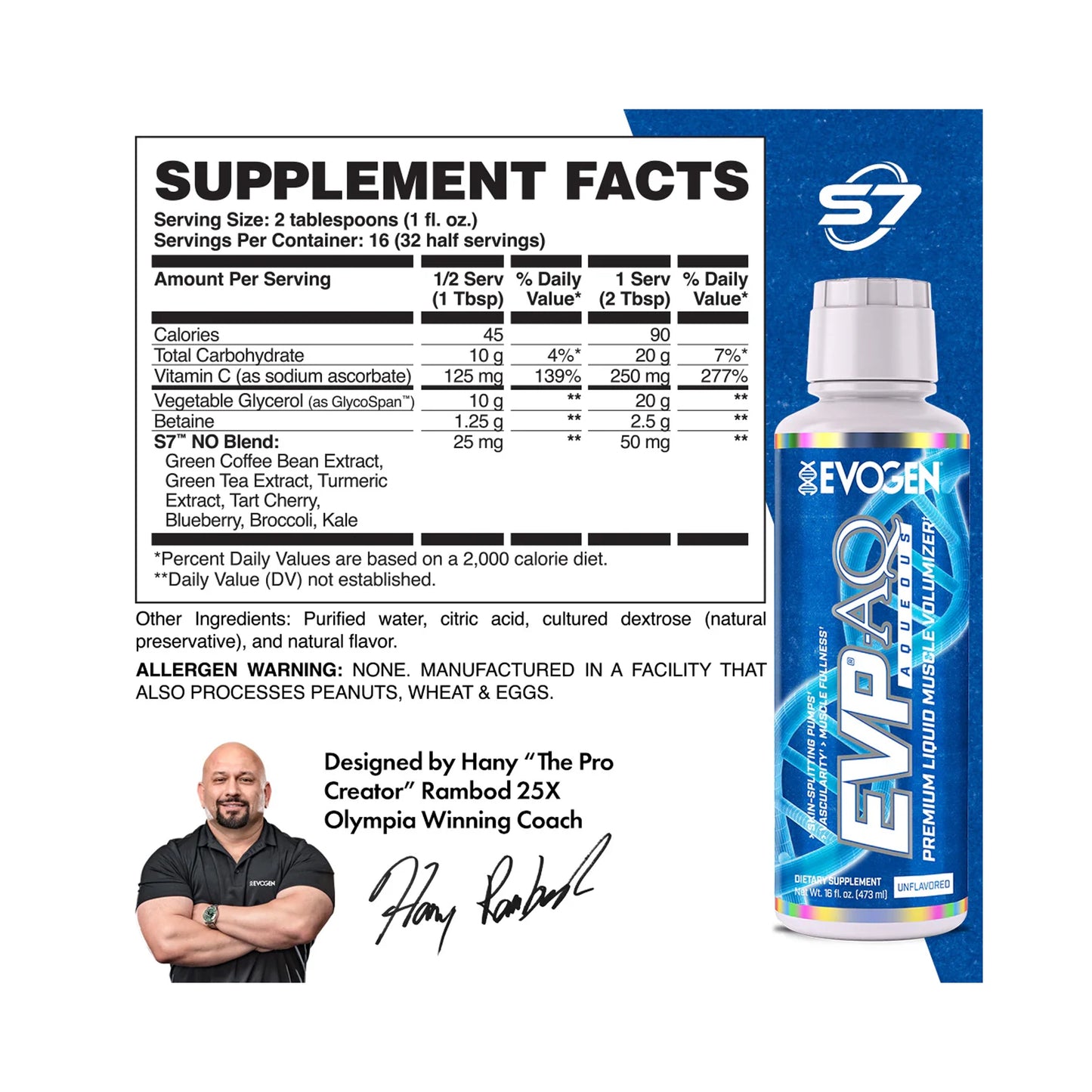 EVP AQ Liquido Glycerol 16 OZ by EVOGEN