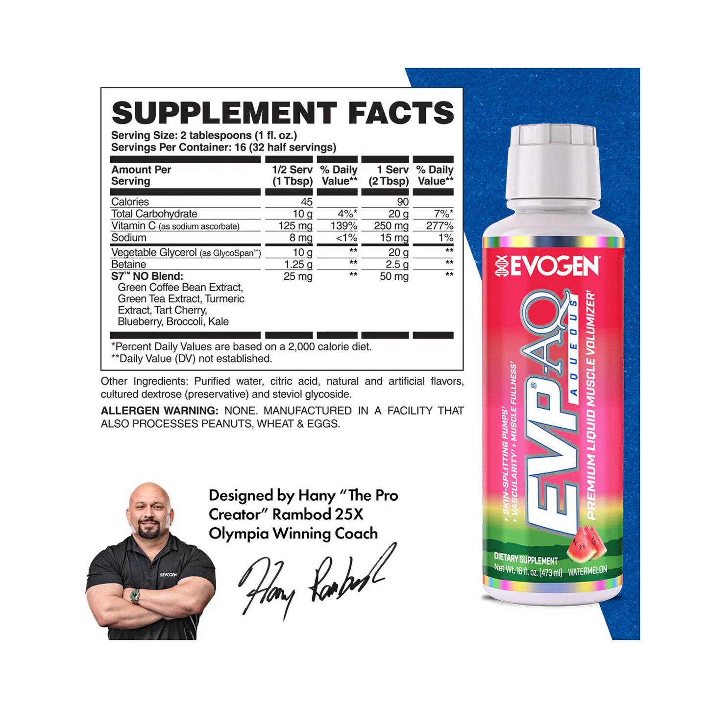EVP AQ Liquido Glycerol 16 OZ by EVOGEN