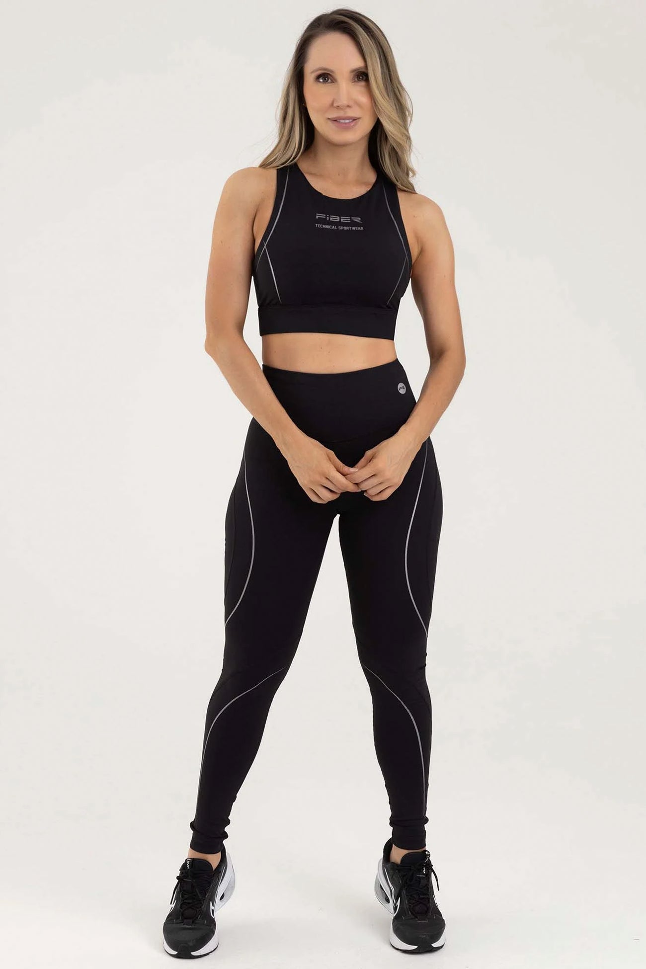 Leggings Colombiano Saturn Black Silver by FIBER