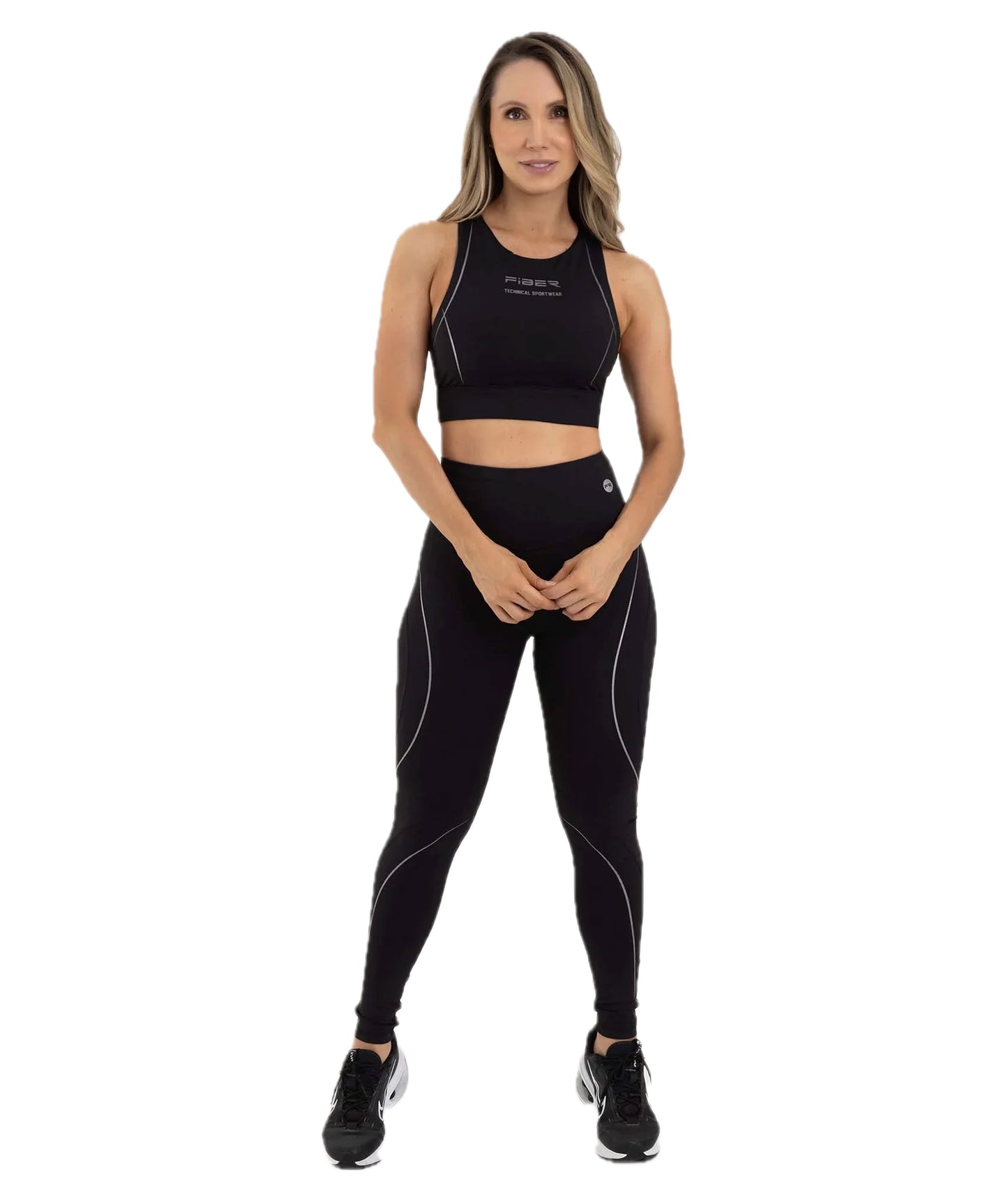 Leggings Colombiano Saturn Black Silver by FIBER