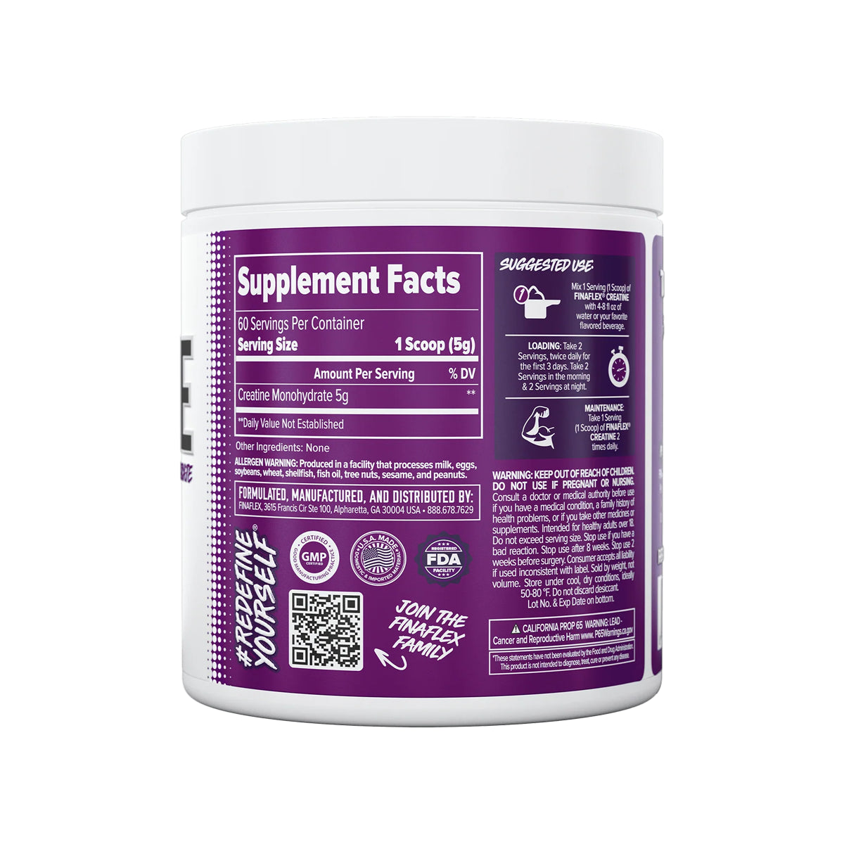 Creatina Micronizada 60 Servicios by FINAFLEX