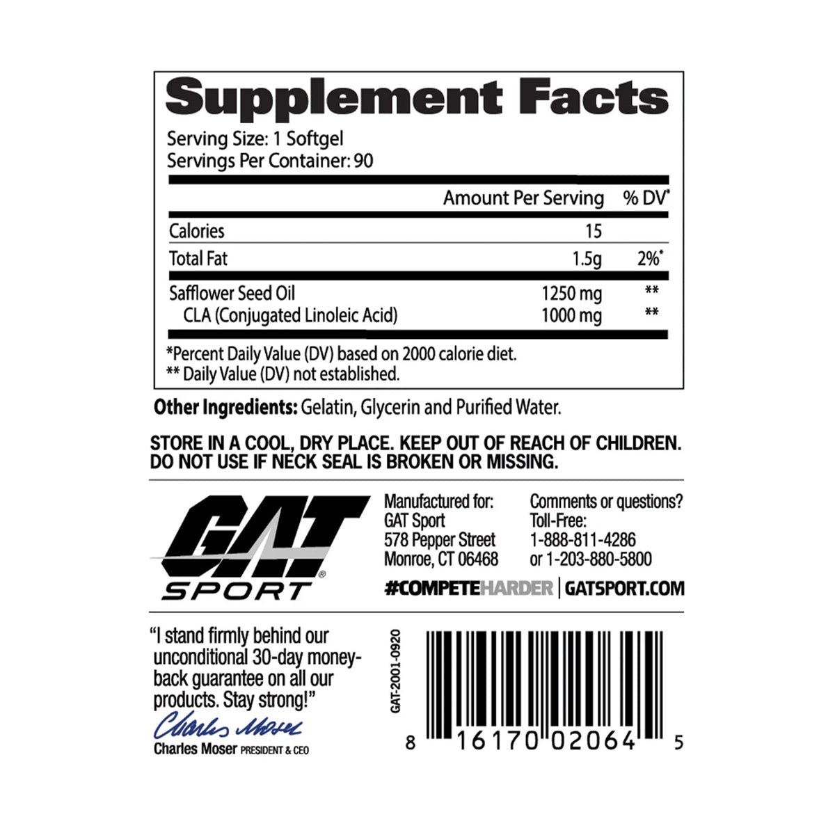 CLA 1,250mg by GAT