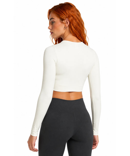 Everyday Seamless Long Sleeve Crop Top by GYMSHARK