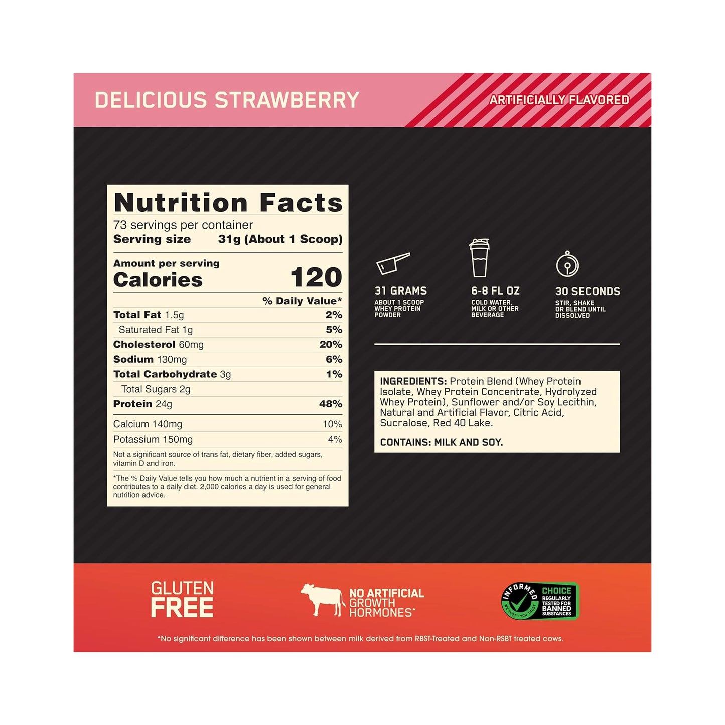 Proteina WHEY Gold Standar 5 Lbs by ON