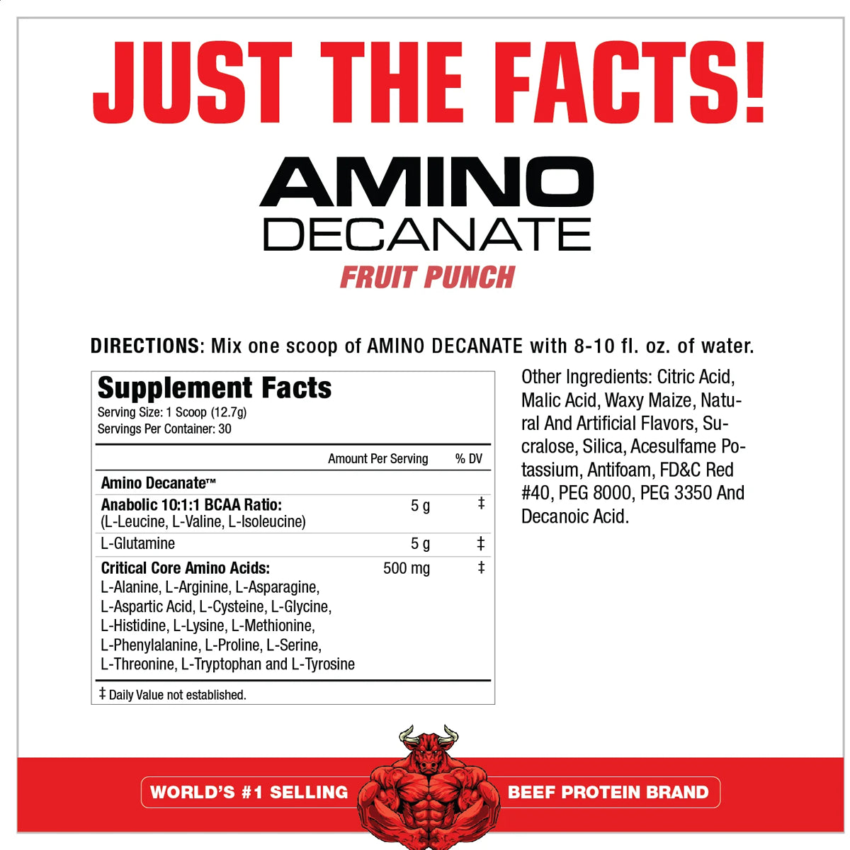 AMINO DECANATE 30 Servicios by MUSCLEMEDS
