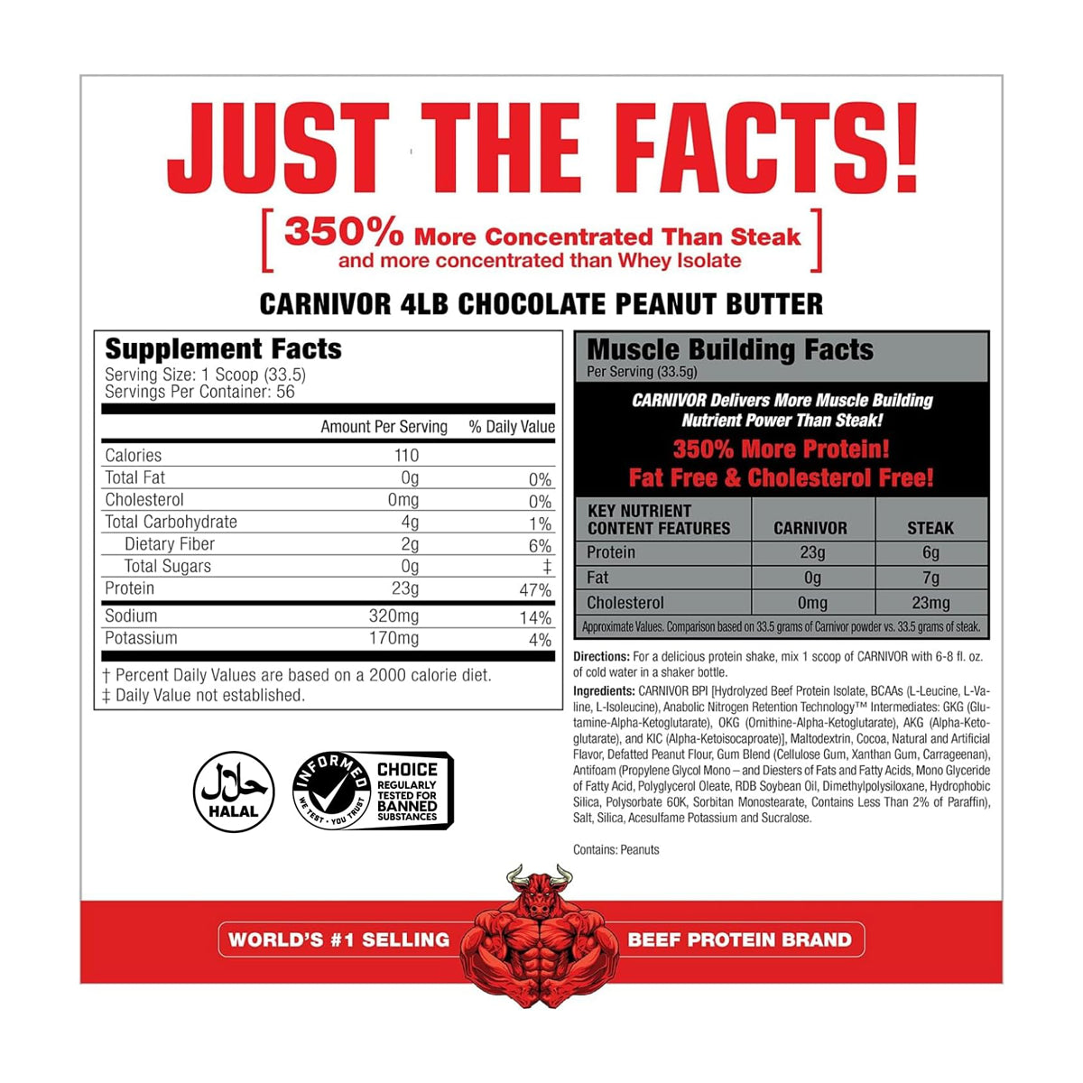 Proteina Carnivor 4 LBS aprox by MUSCLEMEDS