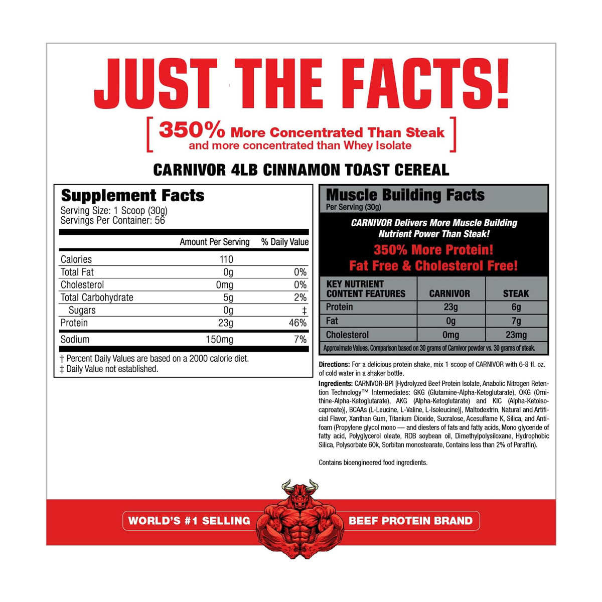 Proteina Carnivor 4 LBS aprox by MUSCLEMEDS