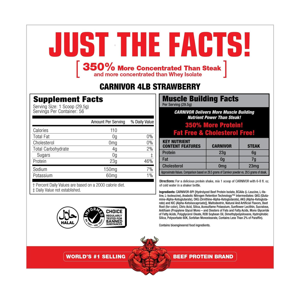 Proteina Carnivor 4 LBS aprox by MUSCLEMEDS