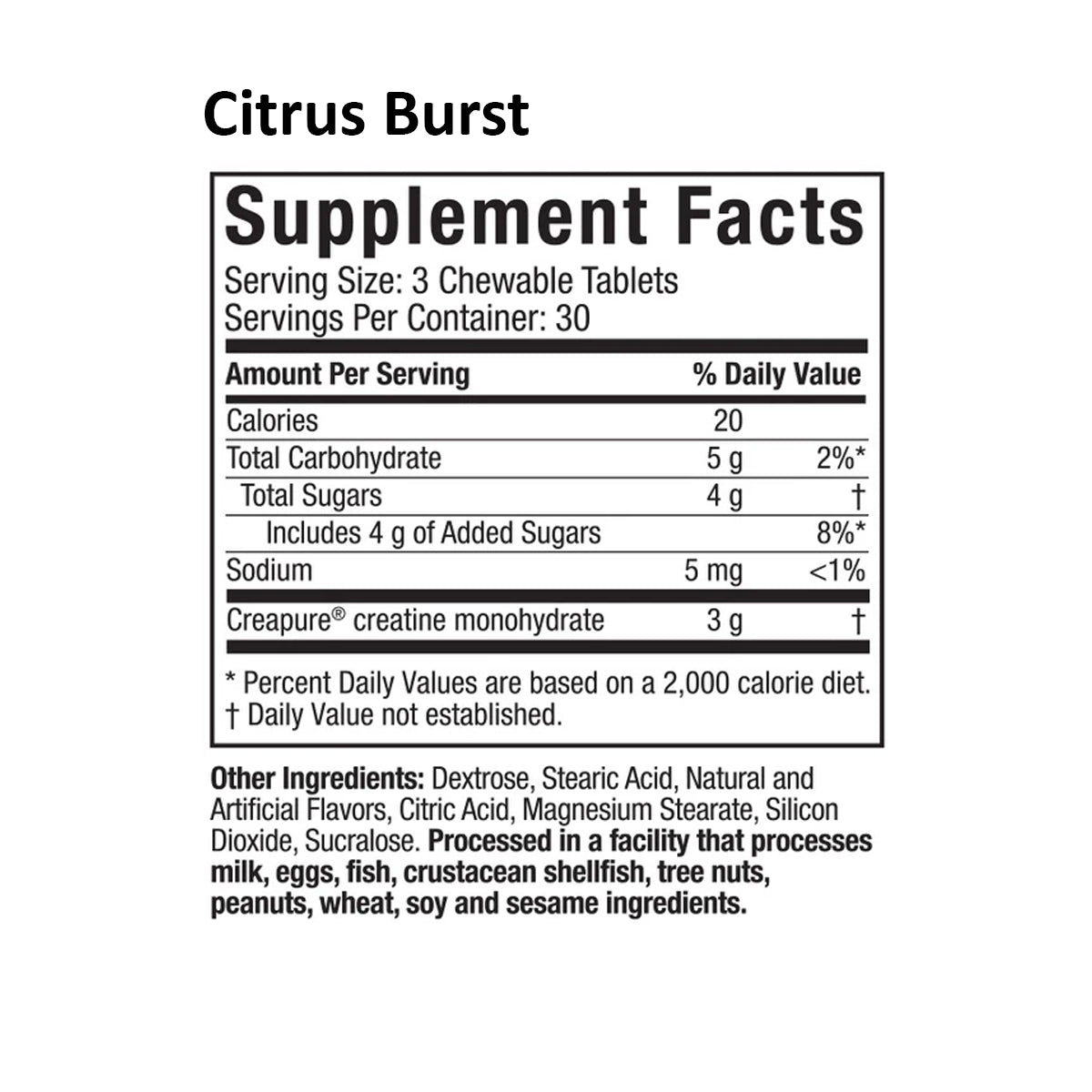 Creatina Masticable by MUSCLETECH