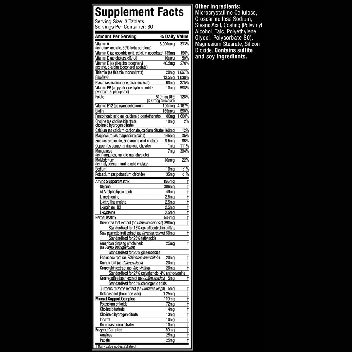Multi Vitaminas PLATINUM by MUSCLETECH