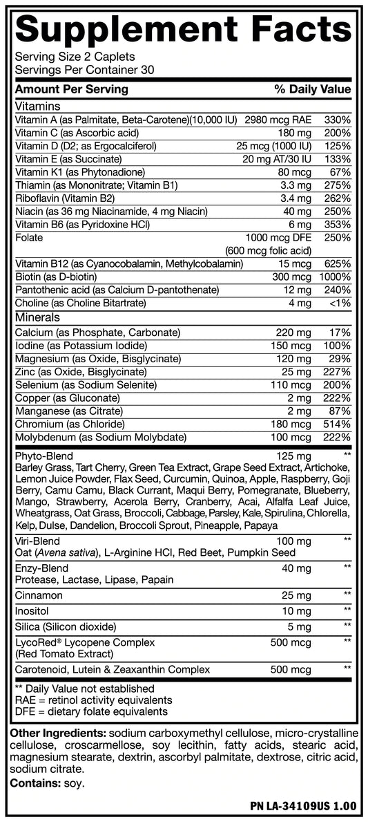 Multi Athlete's Vitamins 60 Tabs by MUTANT