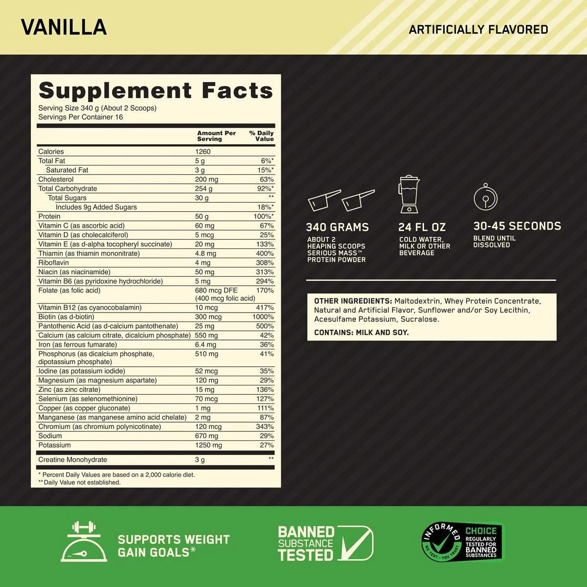 Serious Mass 12 LBS by ON