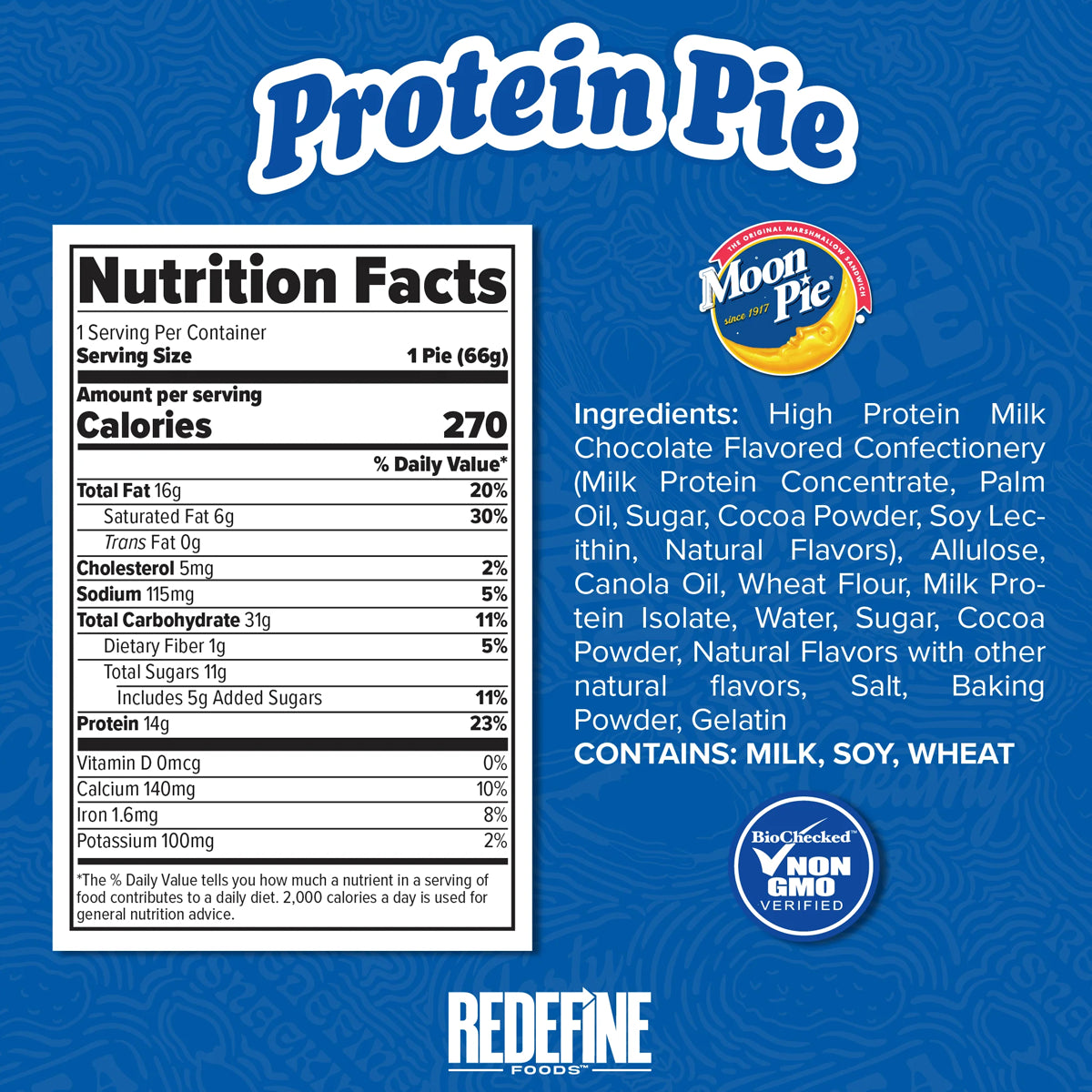 8 Pack Pie de Proteina MoonPie by REDEFINE FOODS