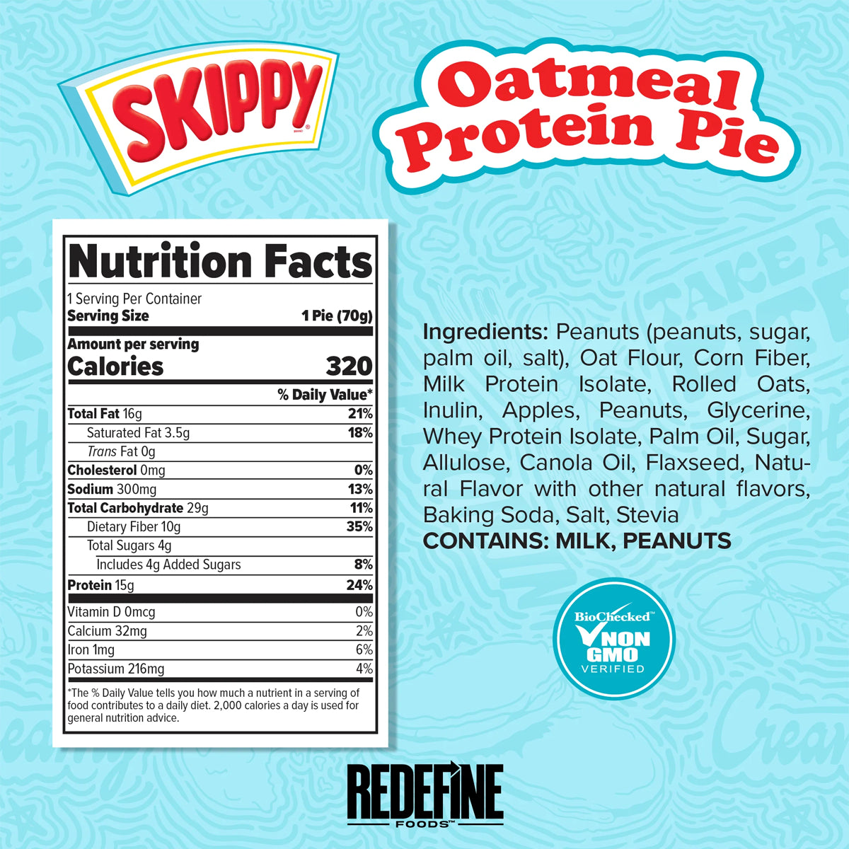 8 Pack Pie de Avena SKIPPY by REDEFINE FOODS