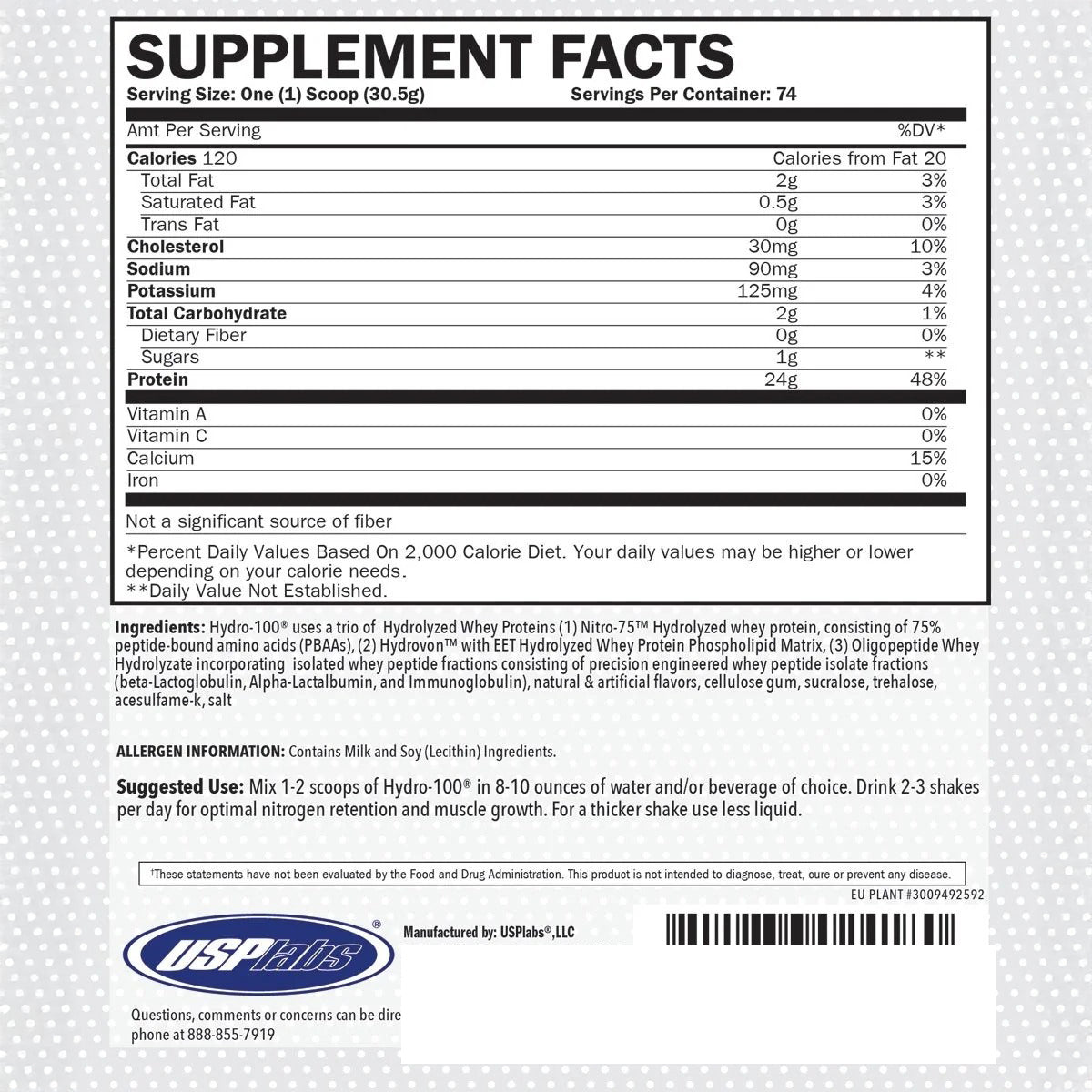 HYDRO 100 5 lbs by USP LABS