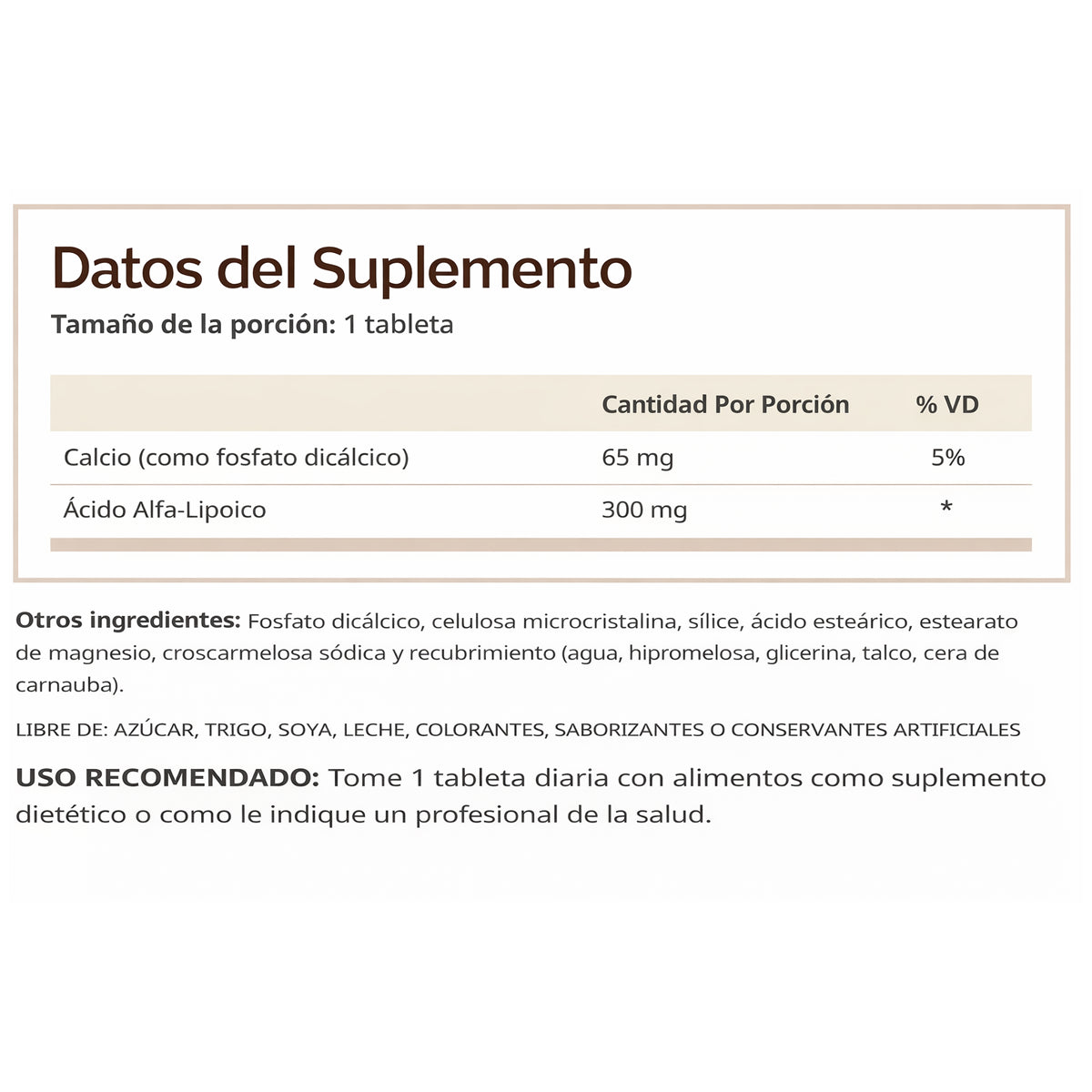 Ácido Alfa Lipoico 300mg by WINDMILL