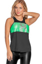 Blusa Deportiva Colombiana NEGRO/VERDE by BABALÚ