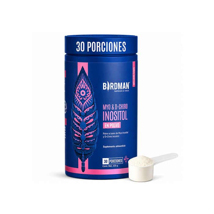 Myo & D-Chiro Inositol en Polvo - Ratio 40:1 - 123g by BIRDMAN