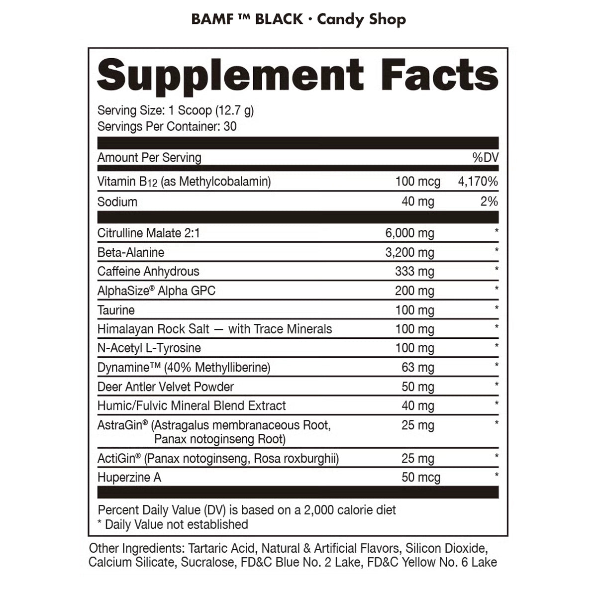 BAMF BLACK 30 Servicios by BUCKED UP