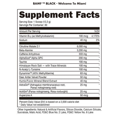 BAMF BLACK 30 Servicios by BUCKED UP