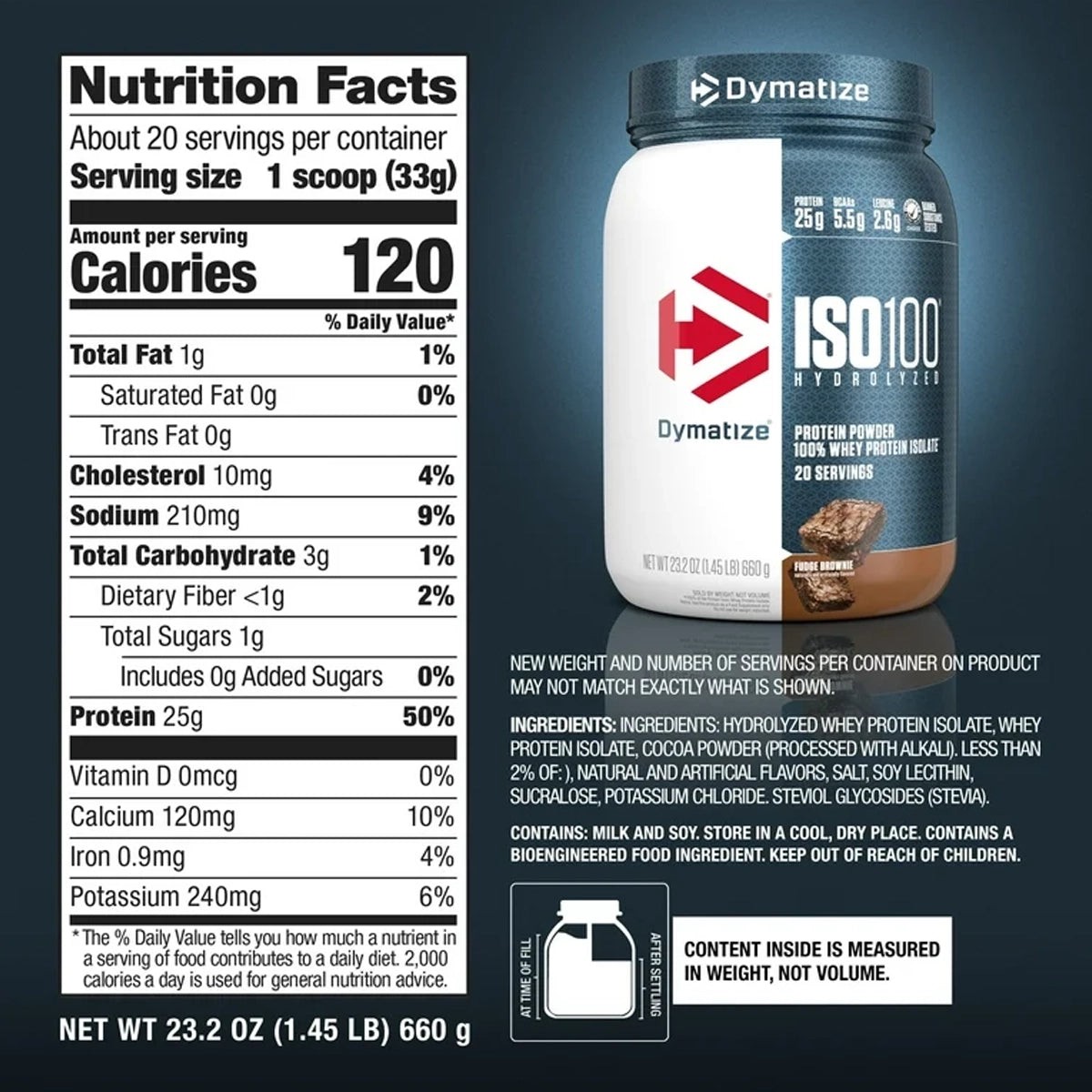 Proteina ISO100 1.3 LBS by DYMATIZE