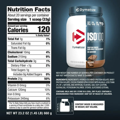 Proteina ISO100 1.3 LBS by DYMATIZE