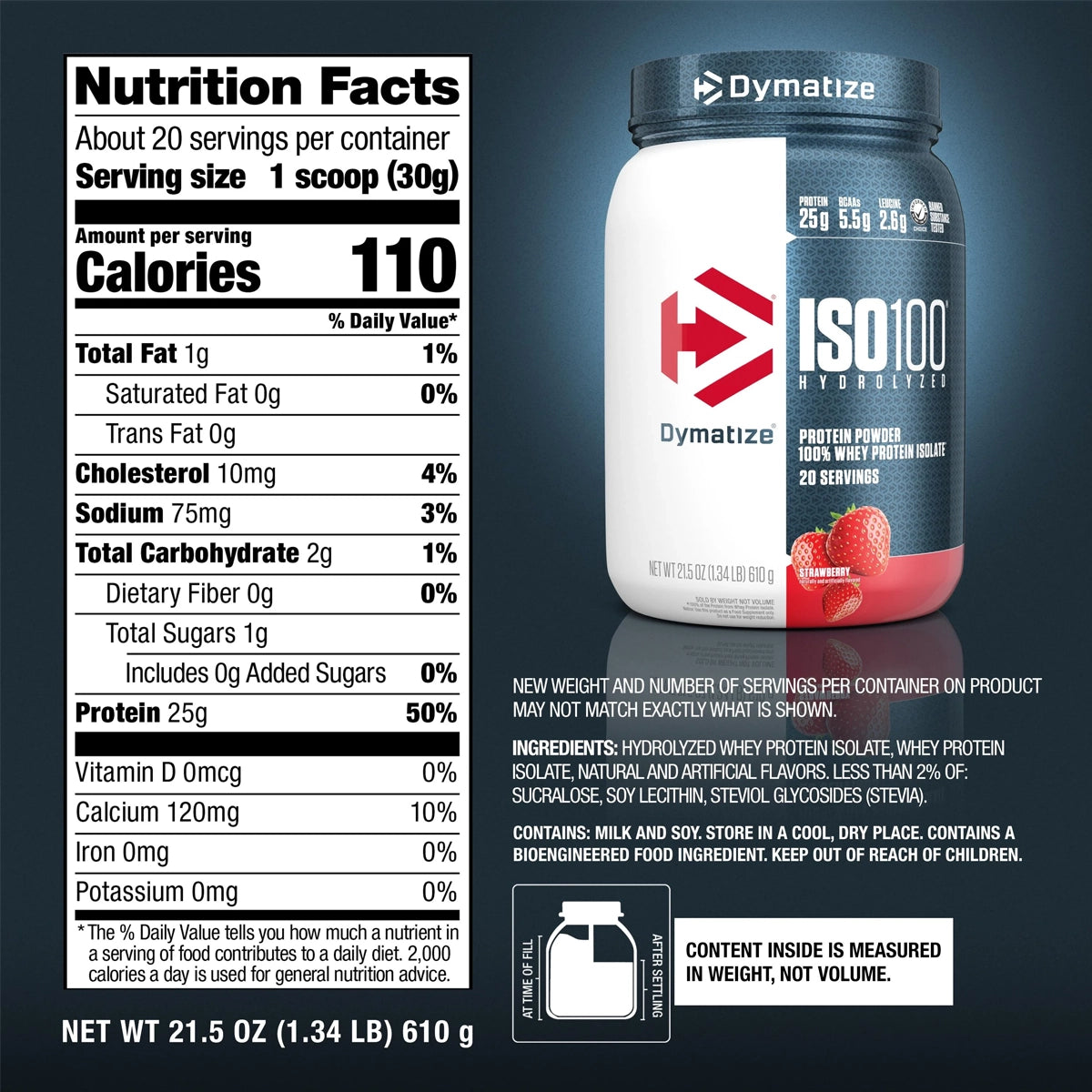 Proteina ISO100 1.3 LBS by DYMATIZE