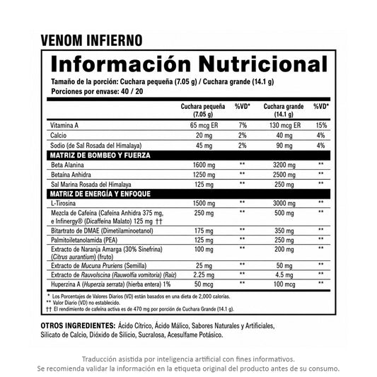 Venom INFERNO by DRAGON PHARMA