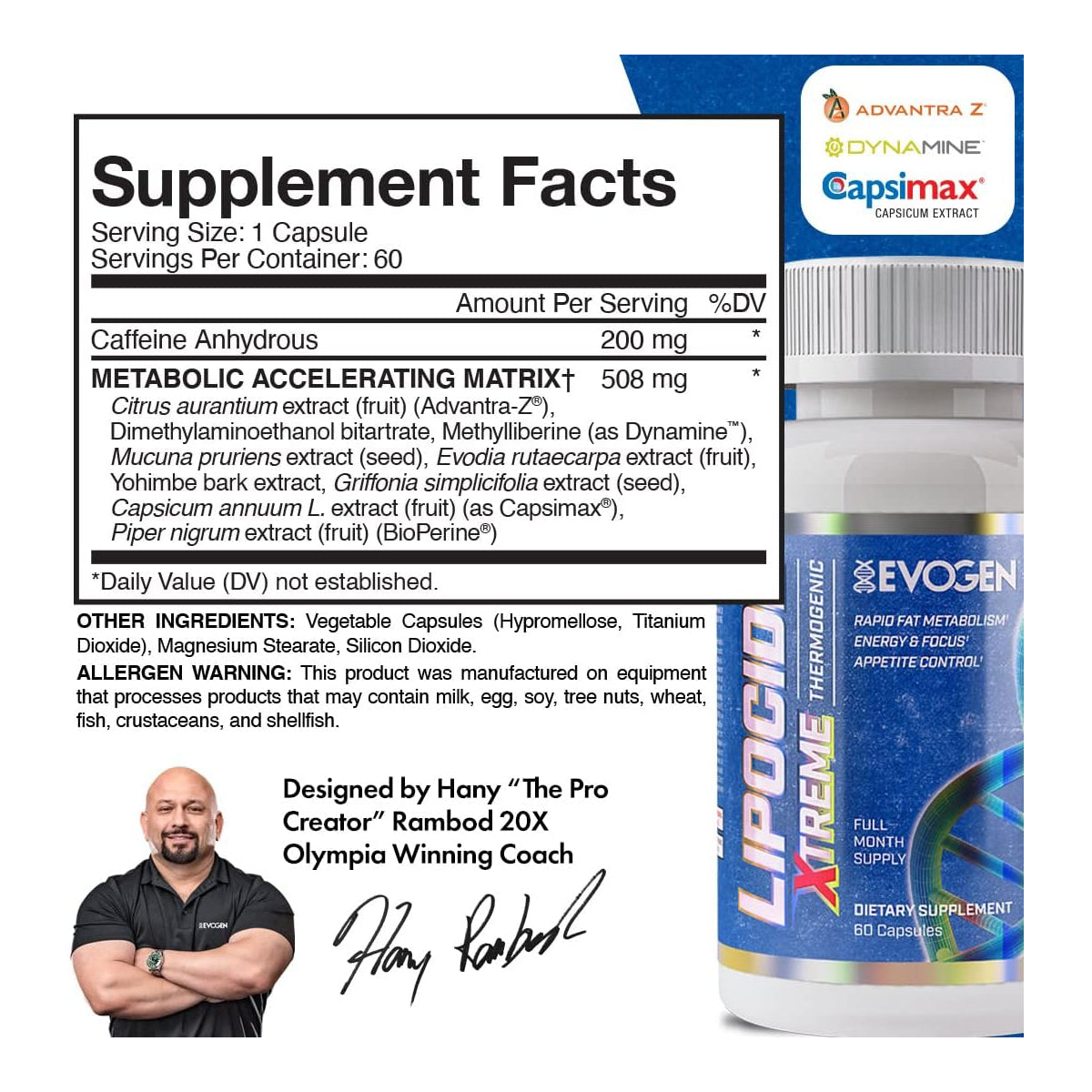 Lipocide Xtreme 60 Capsulas by EVOGEN