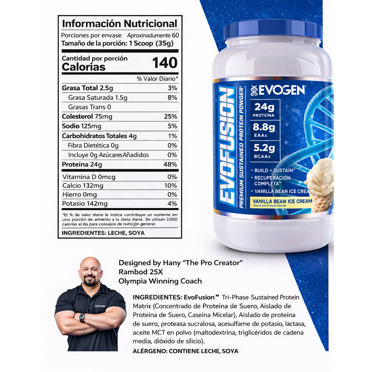 Proteina Evofusion 4 lbs aprox by EVOGEN