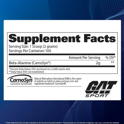 BETA ALANINA 100 Servicios by GAT