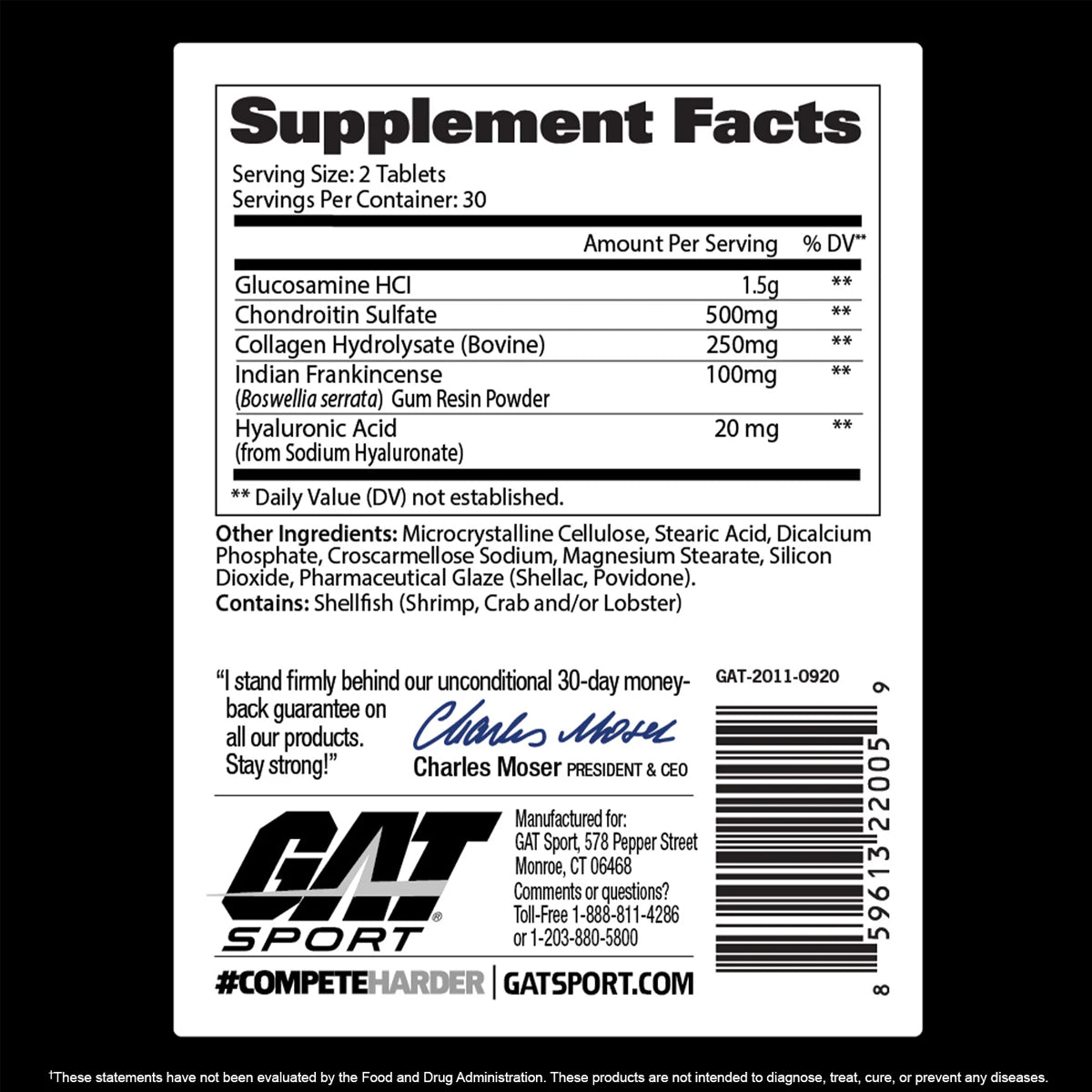 Joint Support 60 Tabs by GAT