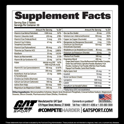 Mens Multi+Test Vitaminas by GAT