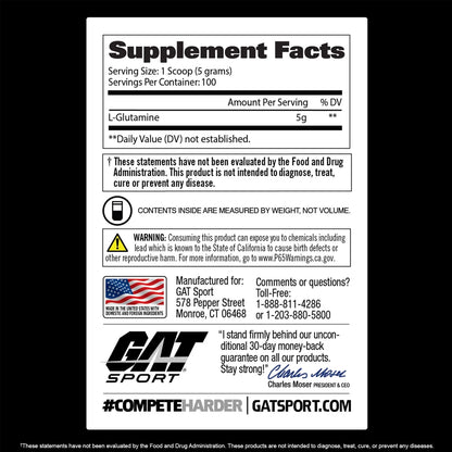 L-Glutamina 60 Servicios by GAT