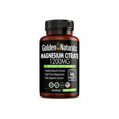 Citrato de Magnesio 1,200mg by GOLDEN NATURALS